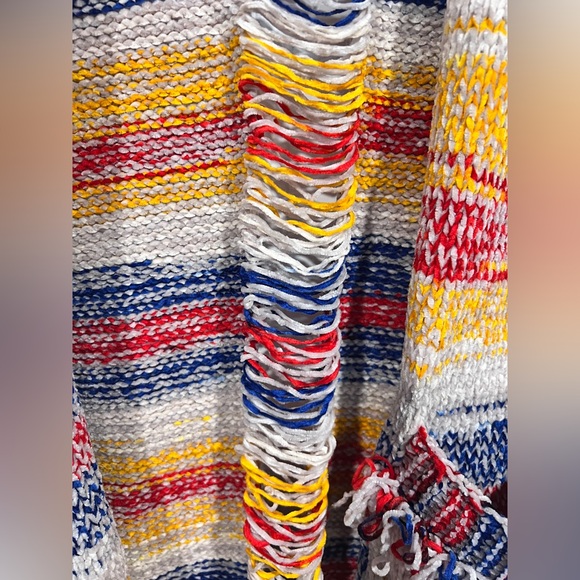 Showstopper!! POL Oversized Multicolor Striped Cardigan NWT Size Sm but fits XL - Picture 4 of 4